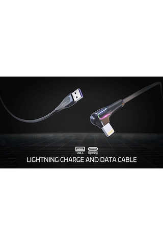 Syrox RGB LED 2.0A Lightning Kablo