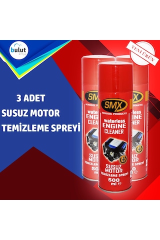 Smx Susuz Motor Yıkama Spreyi 3 Lü Set - M.fiber Bez