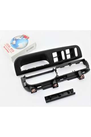 VW Golf 4 Bora Kapı Kolu Cam Düğme Çerçeve Kapak Seti - 4 Kapılı