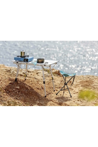 Uquip Uquıp Variety L Yüksekliği Ayarlanabilir Kamp Masası Gri