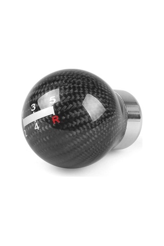 Wondernest Universal Araç Karbon Fiber Vites Topuzu, 5 Vitesli, Otomatik Ve Manuel Şanzıman Uyumlu Std