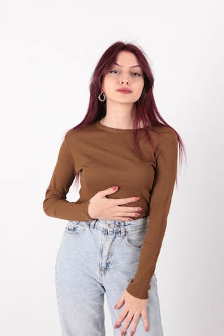 Busem W0010820 Kadın Bluz Kahve