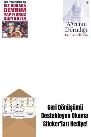 Biz Burada Devrim Yapıyoruz Sinyorita Cep Boy + 'ağrı'nın Derinliği + Okuma Sticker'ları