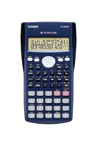 Casio FX-82MS Fonksiyonlu 10+2 Hane Bilimsel Hesap Makinesi
