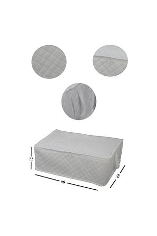 Adarya Home Çekyat Baza Tipi Hurç Baza Alti-Kazak-Yastik-Pike Saklama Hurcu 6 Adet 22 x 40 x 60 Beyaz