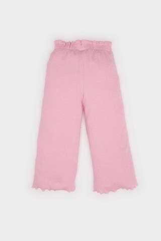 DeFacto Kız Bebek Wide Leg Geniş Bol Paça Fitilli Kaşkorse Pantolon E5557A525SPPN86 Pembe