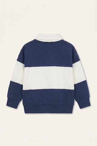 Defacto %100 Pamuk Oversıze Polo Yaka Kolej Baskılı Sweatshirt Kumaşı Sweatshirt Erkek Bebek H9784a526aunv241 Lacivert-nv241