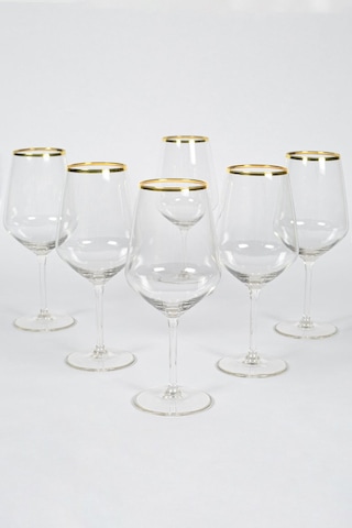 Rakle Avantgarde Gold 6'lı Kadeh Seti 490 Cc