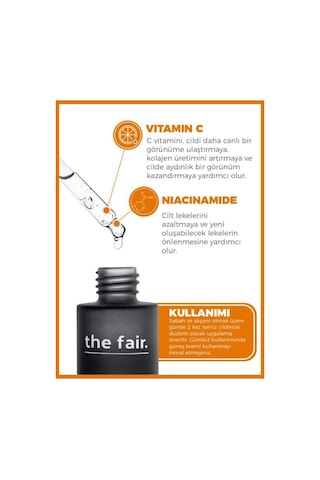 the fair. C*gleam Gözenek Bakımı Cilt Serumu %2 Vitamin C +%2 Niacinamide 30 ML
