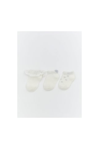 LC Waikiki Alıta Cıty Farkıyla Kız Bebek Patik Çorap 3'lü Belirtilmemiş - 918572203 Belirtilmemiş