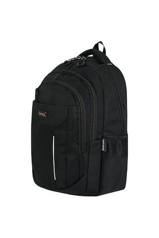 Unisex Okul Sırt Çantası Lise-ortaokul Sırt Çantası 47 30 Cm Kalın Su İtici Kumaş Siyah