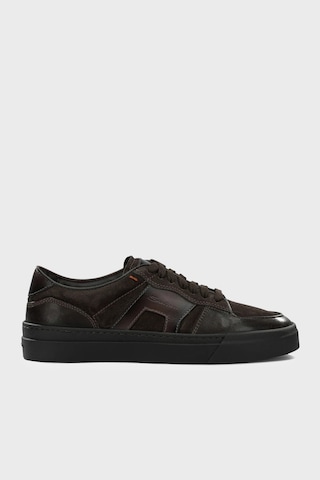Santoni Süet Sneaker Ayakkabı Erkek Ayakkabı Mbgt22221smotgeut50 Kahve