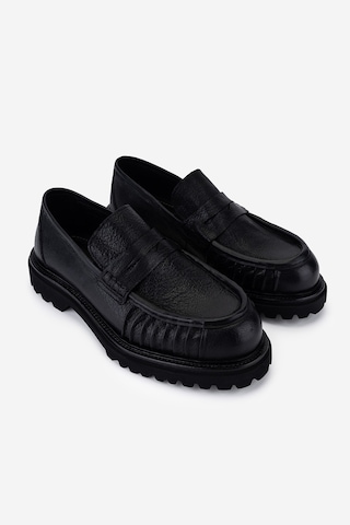 Valmenti Erkek Hakiki Deri Siyah Loafer Ayakkabı 771 88122 Erk Ayk Sk26-27 Sıyah