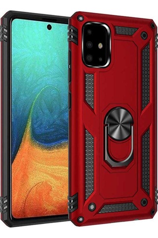 Samsung Uyumlu Galaxy A71 Kılıf Zore Vega Kapak Kırmızı