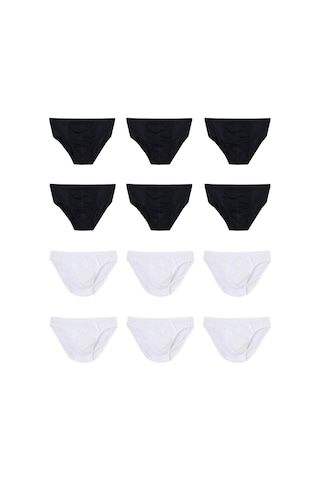 12 Adet Erkek % 100 Pamuk Önyıldız Kom Slip 001