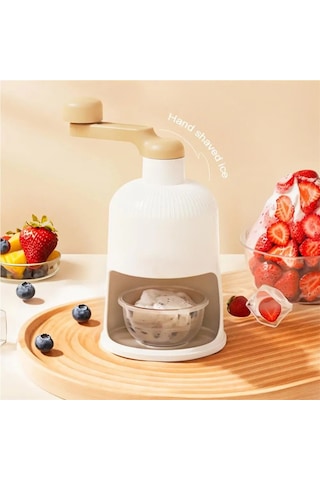 Jialan Manuel Buz Kırıcı Makine Paslanmaz Çelik Bıçaklar Buz Beyaz