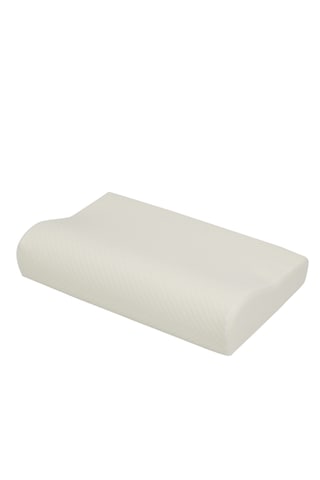 Simple The Pillow 57 Cm Boyun Yastığı Ortopedik Yastık Düzleşme Ve Boyun İçin Destekli Yastık Beyaz