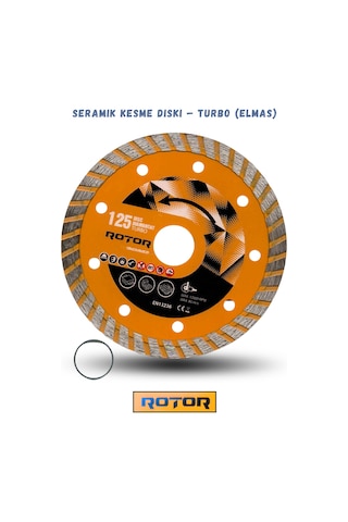 6'li Disk Seti 125x22,23 Metal+seramik+ahşap Set 6 Parça