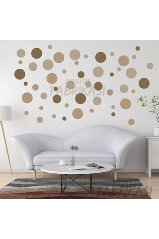 Dreamwall Art Soft Kahverengi Tonlar Puantiye Set Renkli-uv Baskı Kahverengi