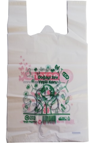 Bio Eczane Poşeti Baskılı Büyük Atlet Poşet 5 KG 30 x 55 CM