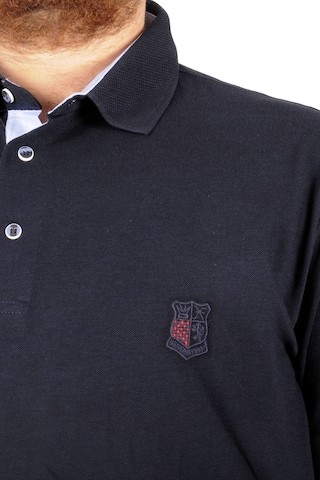 Mode Xl Battal Beden Erkek Tshirt Polo Yaka Nakışlı Klasik Pike 20553 Lacivert 001