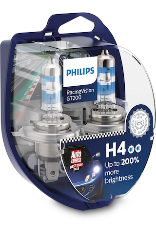 Philips H4 %200 Racing Vision Gt200 Ampül Seti 2 Adet