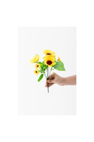 Yapay Ayçiçeği Demeti 30 Cm 7 Dal Çok Renkli