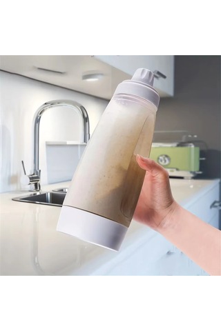 Krep Hamuru Şişe Karıştırıcısı Karıştırma Topu İle Donatılmıştır Beyaz