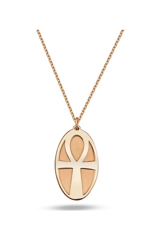 Ankh Gümüş Kolye Rose