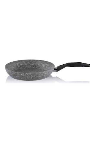 Cory Granit Tava 28 Cm Ve Pembe Yağdanlık Gri