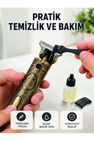 Erkek Bakım Tıraş Makinesi 1500 Mah Lityum Batarya 1 Mm 2 Mm 3 Mm Taraklı 1.5 Saat