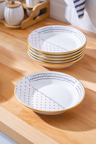 Feel Good 6'lı Yemek Tabağı - 20 CM