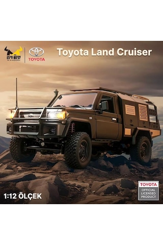 Mn Model Mn82s 1/12 Supertourer Toyota Land Cruiser Lc79 4wd Rc Model Uzaktan Kumandalı Araba Crawler Offroad Truck Rtr Lisanslı Siyah+dahili Işık Seti