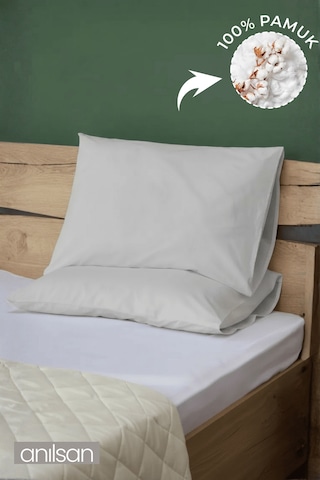 2'li Taş Yastık Kılıfı 50x70 Cm, %100 Pamuk Taş