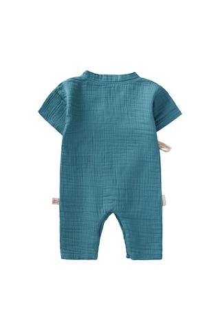 Cigit Organic Kruvaze Müslin Tulum 0-9 Ay Turkuaz Turkuaz