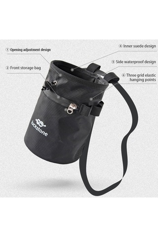 Luckstone-bouldering Halter Için Fırçalı Magnezyum Tozu Saklama-kırmızı Kızıl