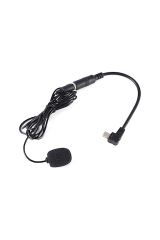 Moveevo Gopro Hero 4/3+/3 İçin 3.5mm Mini Mikrofon + Ses Dönüştürücü Kablosu - Yüksek Hassasiyetli, Gürültü Engellli, Hafif Tasarım