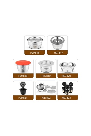 Bloomnest Dolce Gusto Uyumlu Tekrar Doldurulabilir Paslanmaz Çelik Süt Köpüğü Kapsülü Gümüş