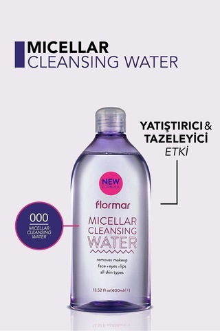 Flormar Yatıştırıcı & Tazeleyici Etkili Makyaj Temizleme Suyu 400 ML