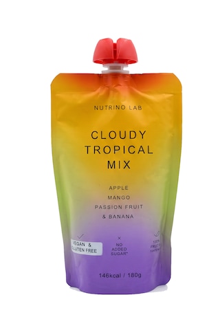 Nutrino Lab Cloudy Tropical Mix Elma Mango Çarkıfelek Muz Glütensiz Vegan Şeker İlavesiz Katkısız Sağlıklı Atıştırmalık 180 G