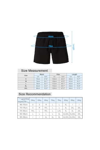 Moveevo Erkek Spor Şortu: Hızlı Kuruyan, Esnek Bel Çemberi, Cepli, Basketbol-koşu-fitness İçin Koyu Mavi, Avrupa Beden S