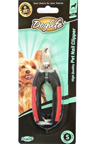 Doglife Küçük Irk Köpek Tırnak Makası Törpülü Kırmızı - Siyah 12 CM