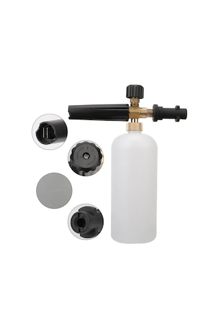 1l Araba Sabun Köpük Jeneratörü Yüksek Basınçlı Yıkama Makinesi Karcher Uyumlu K2 K3 K4 K5 K6 K7 Kar Köpük Aparatı Ayarlanabilir Püskürtme Memesi