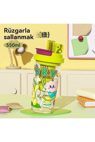 Çay Ve Suyu Ayırmak İçin Büyük Kapasiteli Plastik Su Bardağı Yeşil