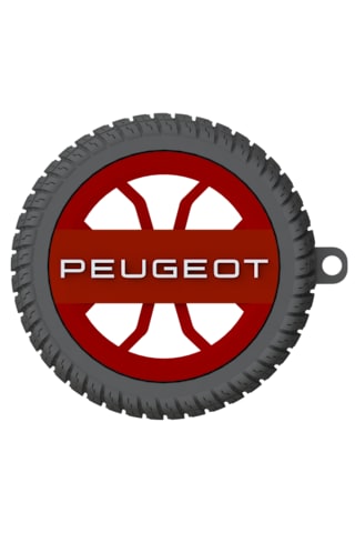 Peugeot Uyumlu Özel Tasarım Anahtarlık - Premium Hafif Ve Dayanıklı Kırmızı