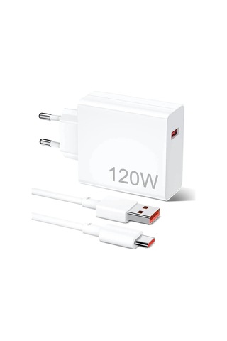 5 Adet 120w Saniyeli Turbo Destekli Usb Çıkışlı Başlık Ve Usb Typec Kablo Şarj Seti