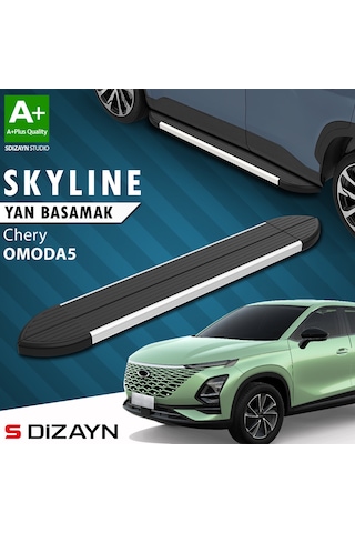 S-dizayn Chery Omoda5 Skyline Aluminyum Yan Basamak 183 Cm 2022 Üzeri A+ Kalite