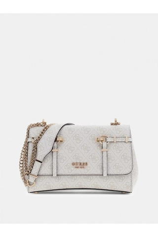 Guess Leona Logolu Dönüştürülebilir Kapaklı Çapraz Askılı Kadın Mavi Omuz Çantası Hwsg9917210-bnn Mavi