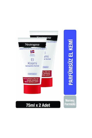 Neutrogena Norveç Parfümsüz El Kremi 2 x 75 ML