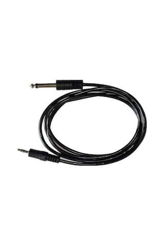 6.35 Mm To 3.5 Mm Aux Ses Kablosu - 1,5 Metre Gitar Amfi Hoparlör Ve Kulaklık Dönüştürücü Kablo